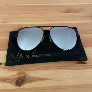 Quay Australia x Desi Perkins High Key Sunglasses in Black